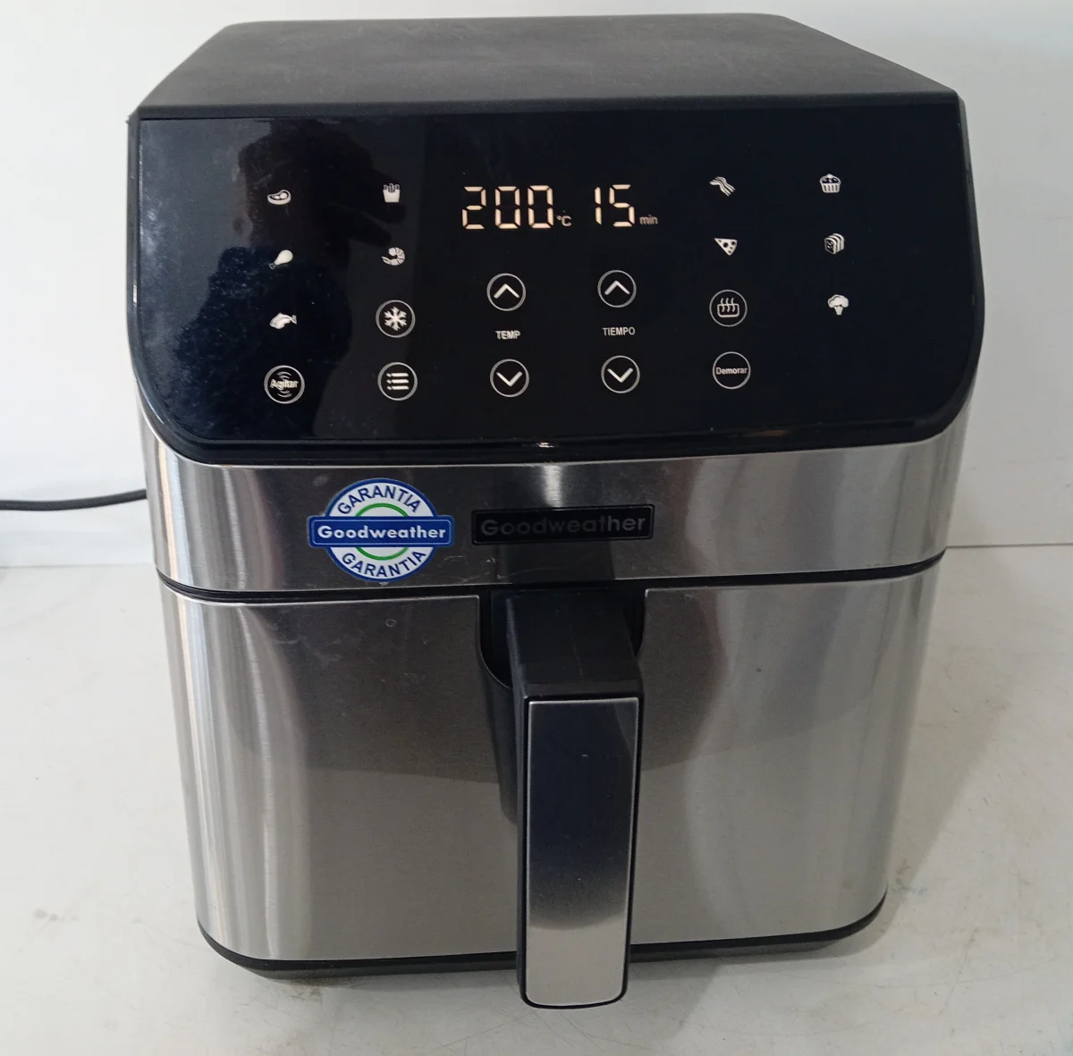 Fritadora Marca Goodweather Modelo Gw-5004 Usado En Buen Estado Acc Panel Digital1protector De Goma