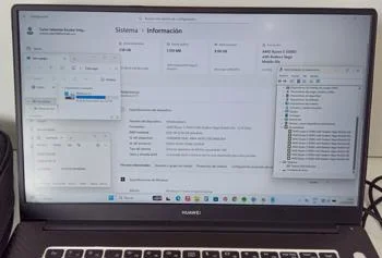 Foto 3 de Notebook Marca Huawei Modelo Boh-Waq9r Procesador Amd Ryzen 5 Memoria Ram 8 Gb Disco Duro 250 Gb Generacion 3 Acc WebcamWifiHdmiCargador Puerto C/EstucheMouse