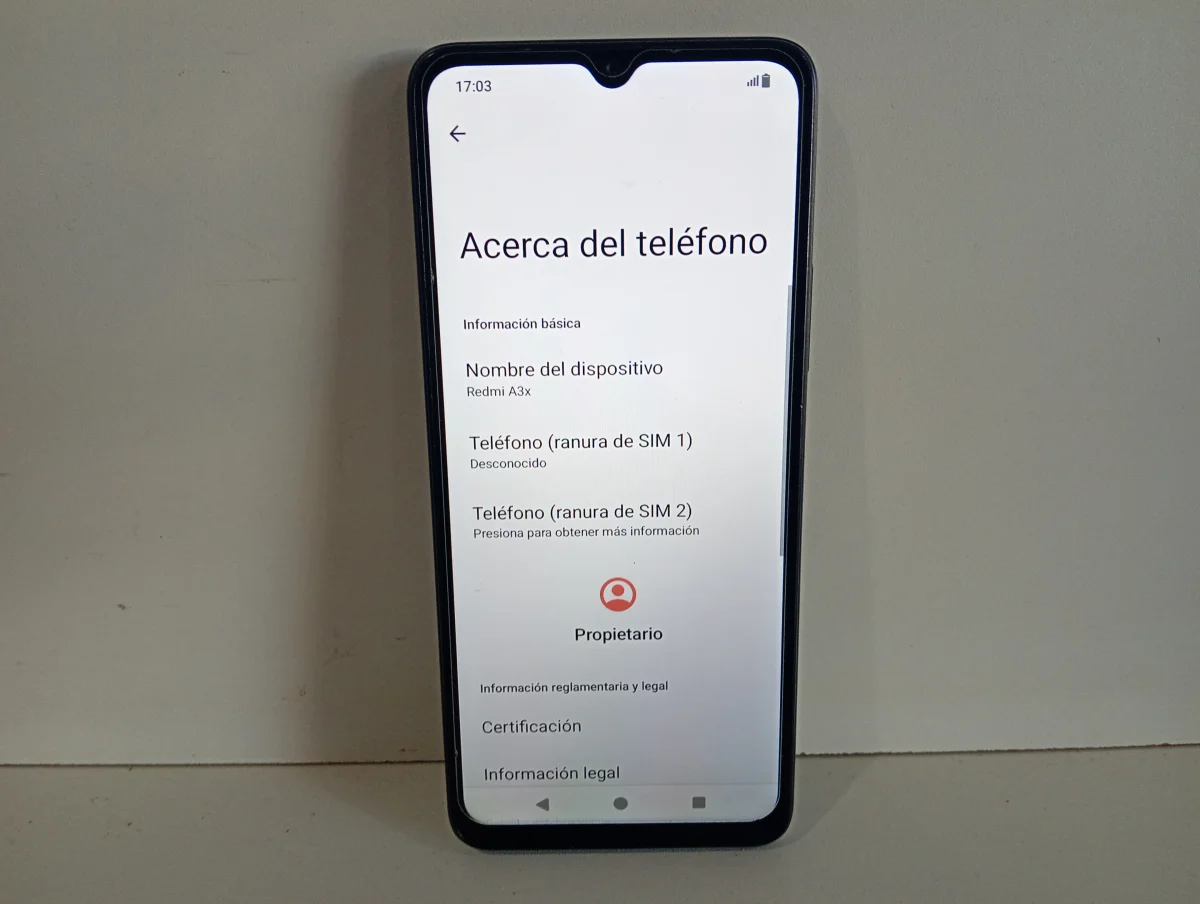 Foto 2 de Celular Marca Redmi Modelo A3x Memoria Ram 4 Gb Almacenamiento Interno 128 Gb Acc Sin Cargador