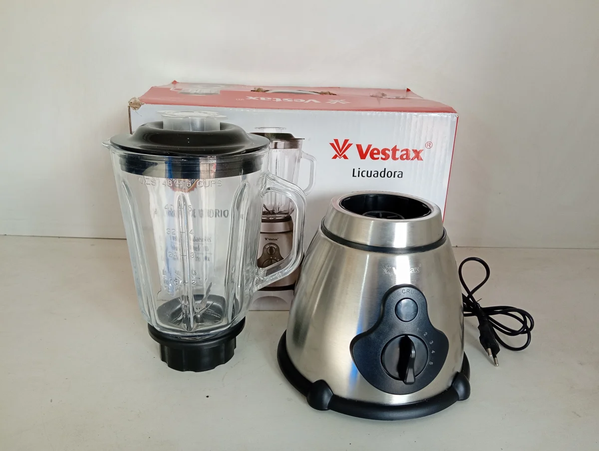 Foto 3 de Licuadora Marca Vestax Modelo Vt-911 Velocidades Usado En Buen Estado Acc Con Jarra De VidrioCon Tapa