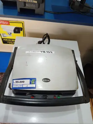Grill Electrico Marca Midas Modelo Super Grill Usado Con Desgaste Acc No Tiene