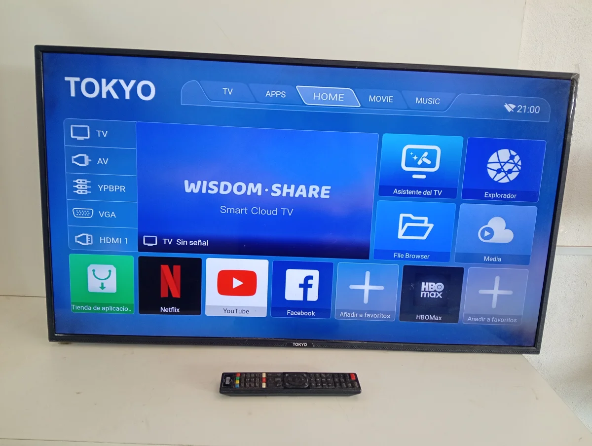 Foto 2 de Televisor Led Smart De 42 '' Marca Tokyo Modelo Tvtoksf42sam-N Con Control Usado En Buen Estado Acc Cable Conector