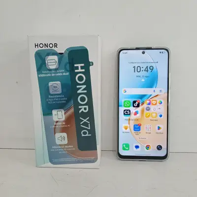 Celular Marca Honor Modelo X7d Memoria Ram 8 Gb Almacenamiento Interno 256 Gb Acc CargadorProtector Trasnparente