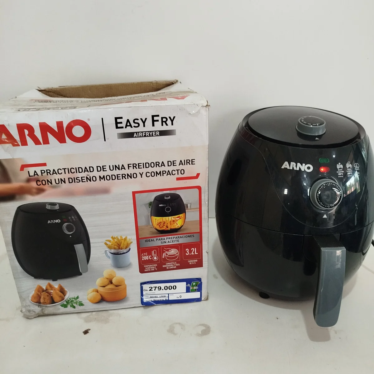 Fritadora Marca Arno Modelo Ey1228b8 Usado Con Desgaste Acc En Caja
