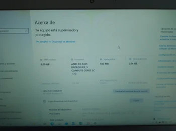 Foto 3 de Notebook Marca Hp Modelo Hp 245 G6 Procesador Amd A9 Memoria Ram 8 Gb Disco Duro 500 Gb Generacion No Tiene Acc No Tiene