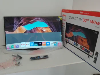 Televisor Led Smart De 32 '' Marca Kolke Modelo 32-Sm Con Control Nuevo Sin Uso Acc Cable PowerPar De Patitas