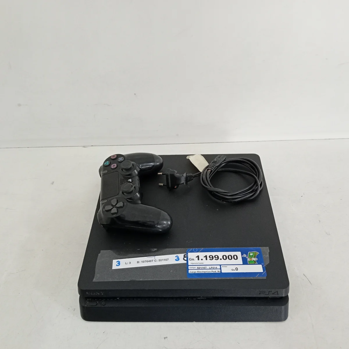 Juego Electronico Ps4 Marca Sony Slim Modelo Cuh-2215b Disco Duro 1.000 Gb Con Control Sin Caja Usado En Buen Estado Acc Cable Power