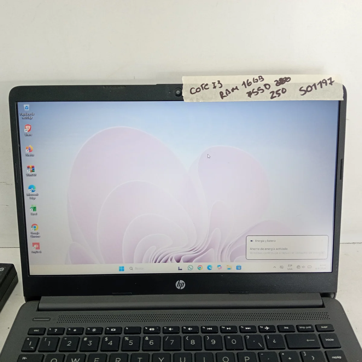 Foto 2 de Notebook Marca Hp Modelo Tx2-Rtl8822ce Procesador I3-1115g4 Memoria Ram 16 Gb Disco Duro 224 Gb Generacion 11 Acc Cargador