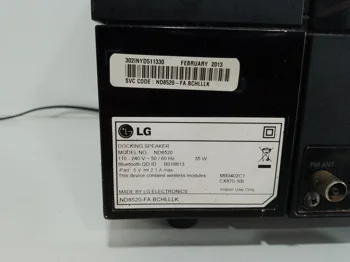 Foto 2 de Caja De Sonido Amplificada Marca Lg Modelo Nd8520 Con Control Usado En Buen Estado Acc Con Cable Power