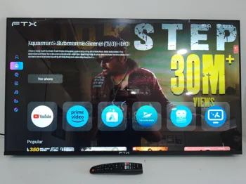 Televisor Led Smart De 43 '' Marca Ftx Modelo Ftx43fhd4v1 Con Control Usado En Buen Estado Acc Sin Patitas Ni Soporte De Pared