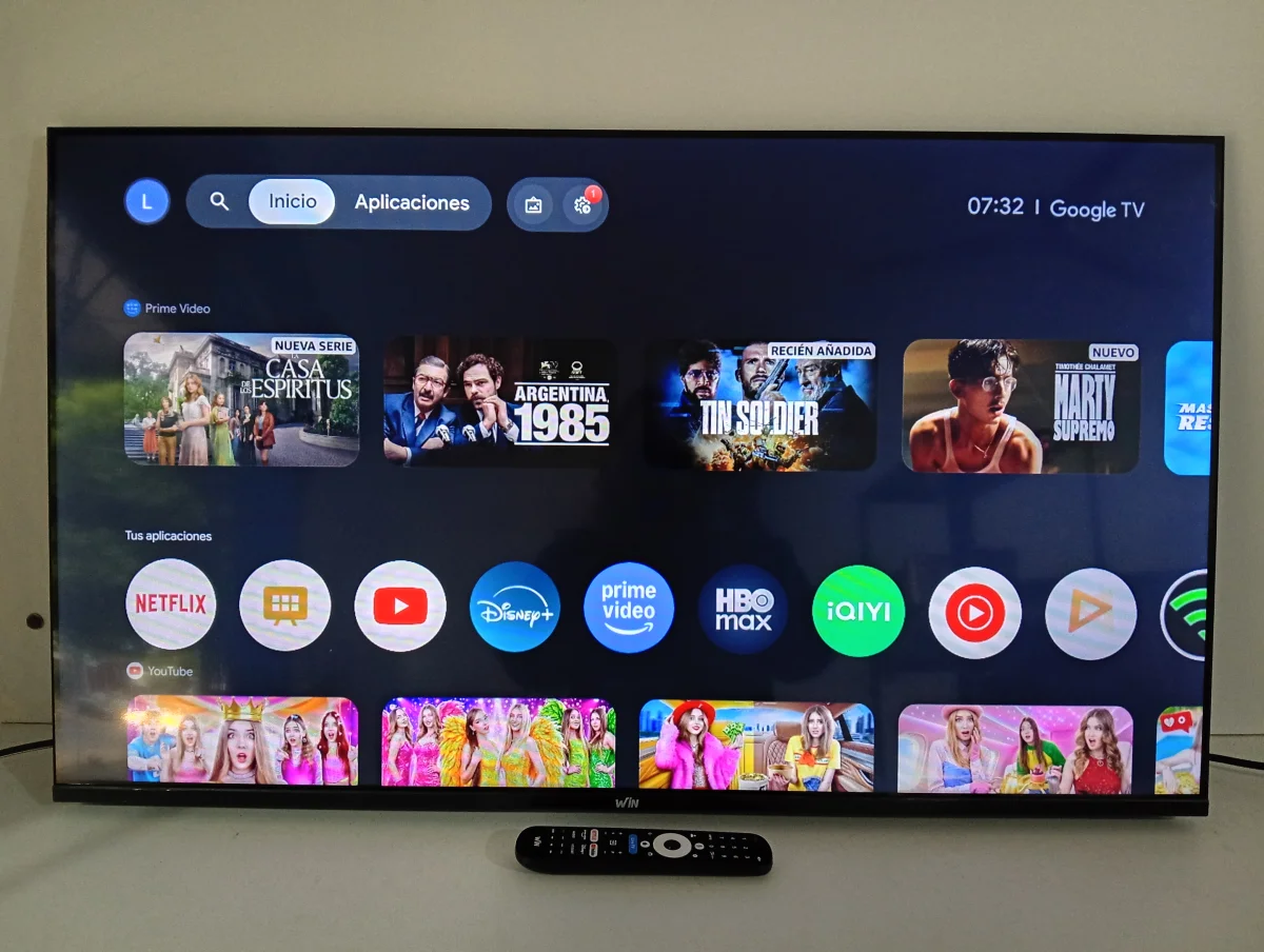 Foto 2 de Televisor Led Smart De 43 '' Marca Win Modelo Win43fsg Con Control Usado En Buen Estado Acc Cable Crrte