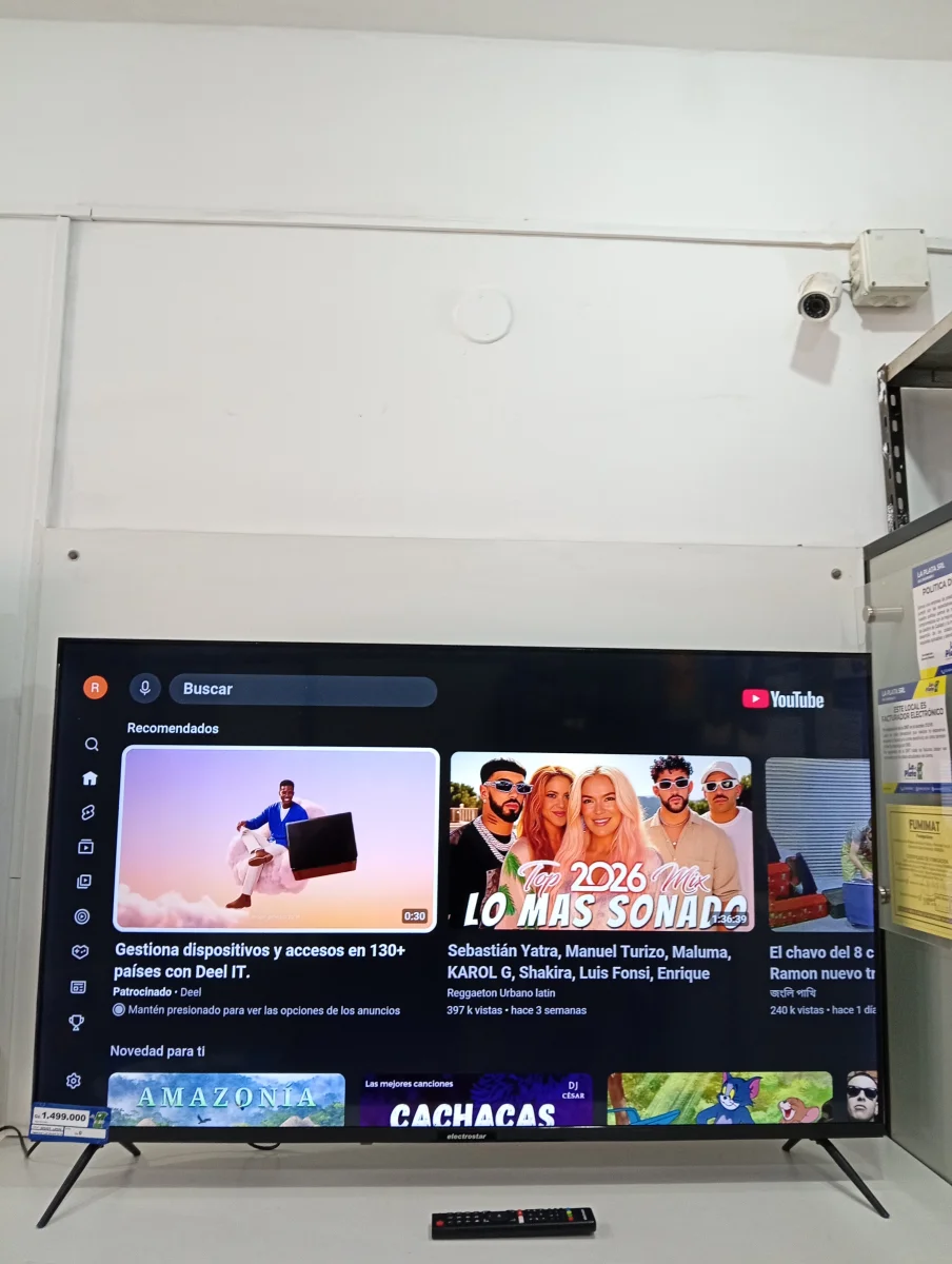 Televisor Led Smart De 50 '' Marca Electrostar Modelo Es-Tl5009 Con Control Usado En Buen Estado Acc PatitaControl
