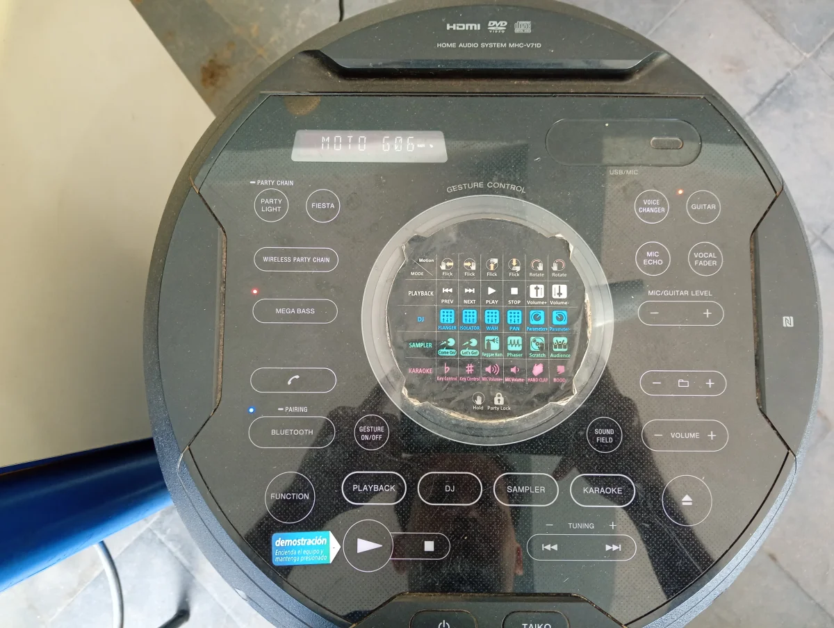 Foto 2 de Equipo De Sonido Marca Sony Sin Control Modelo V71d Usado En Buen Estado Acc Cable CteAntena