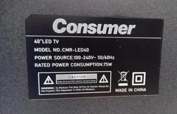Foto 3 de Televisor Led Smart De 40 '' Marca Consumer Modelo Cmr-Led40 Con Control Usado En Buen Estado Acc Patitas