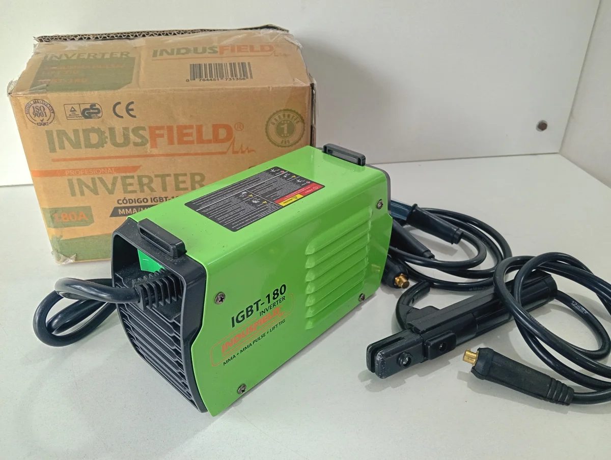 Foto 3 de Soldador Marca Indusfield Electronico Modelo Igbt-180 Nuevo Sin Uso Acc Pinsa Positivo Y NegativoEn Caja