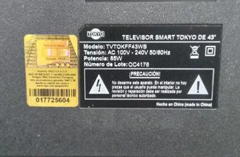 Foto 3 de Televisor Led Smart De 43 '' Marca Tokyo Modelo Tvtokff43wb Con Control Usado En Buen Estado Acc Par De PatitasCable Power