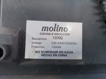 Foto 3 de Cocina Electrica Tipo Inducción Marca Molino Modelo No Tiene Usado Con Desgaste Acc Con Olla