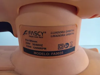 Foto 3 de Lijadora Marca Fascy Modelo Fa9035 Usado En Buen Estado Acc No Tiene