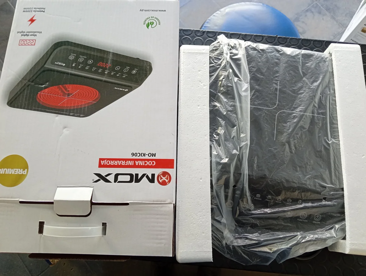 Cocina Electrica Tipo Vitroceramica Marca Mox Modelo Moklc06 Nuevo Sin Uso Acc Caja