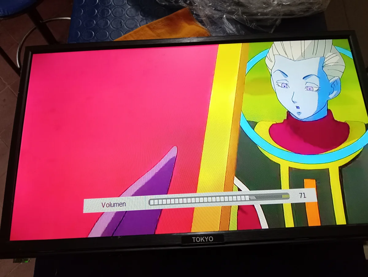 Foto 2 de Televisor Led Convencional De 24 '' Marca Tokyo Modelo Tvtokhd24led Usado En Buen Estado Con Control Sin Caja Acc No Tiene