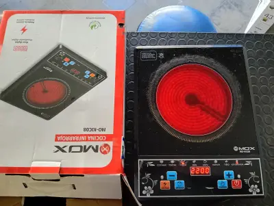 Cocina Electrica Tipo Vitroceramica Marca Mox Modelo Mo-Kic08 Usado Con Desgaste Acc Caja