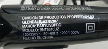 Foto 3 de Secador De Pelo Marca Babylisspro Modelo Bnt2210uz Bambino Usado En Buen Estado Acc De 1200w Con Un PicoUn Difusor