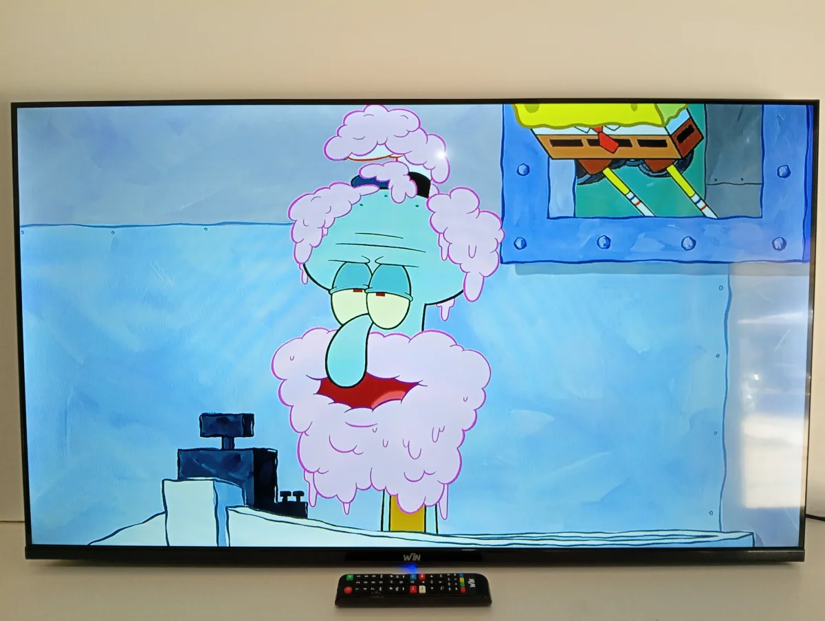 Televisor Led Smart De 43 '' Marca Win Modelo Win43fs Con Control Usado En Buen Estado Acc Cable PowerControl Con Pilas