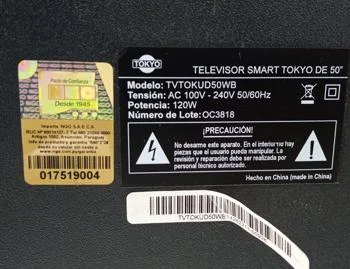 Foto 3 de Televisor Led Smart De 50 '' Marca Tokyo Modelo Tvtokud50wb Con Control Usado En Buen Estado Acc No Tiene