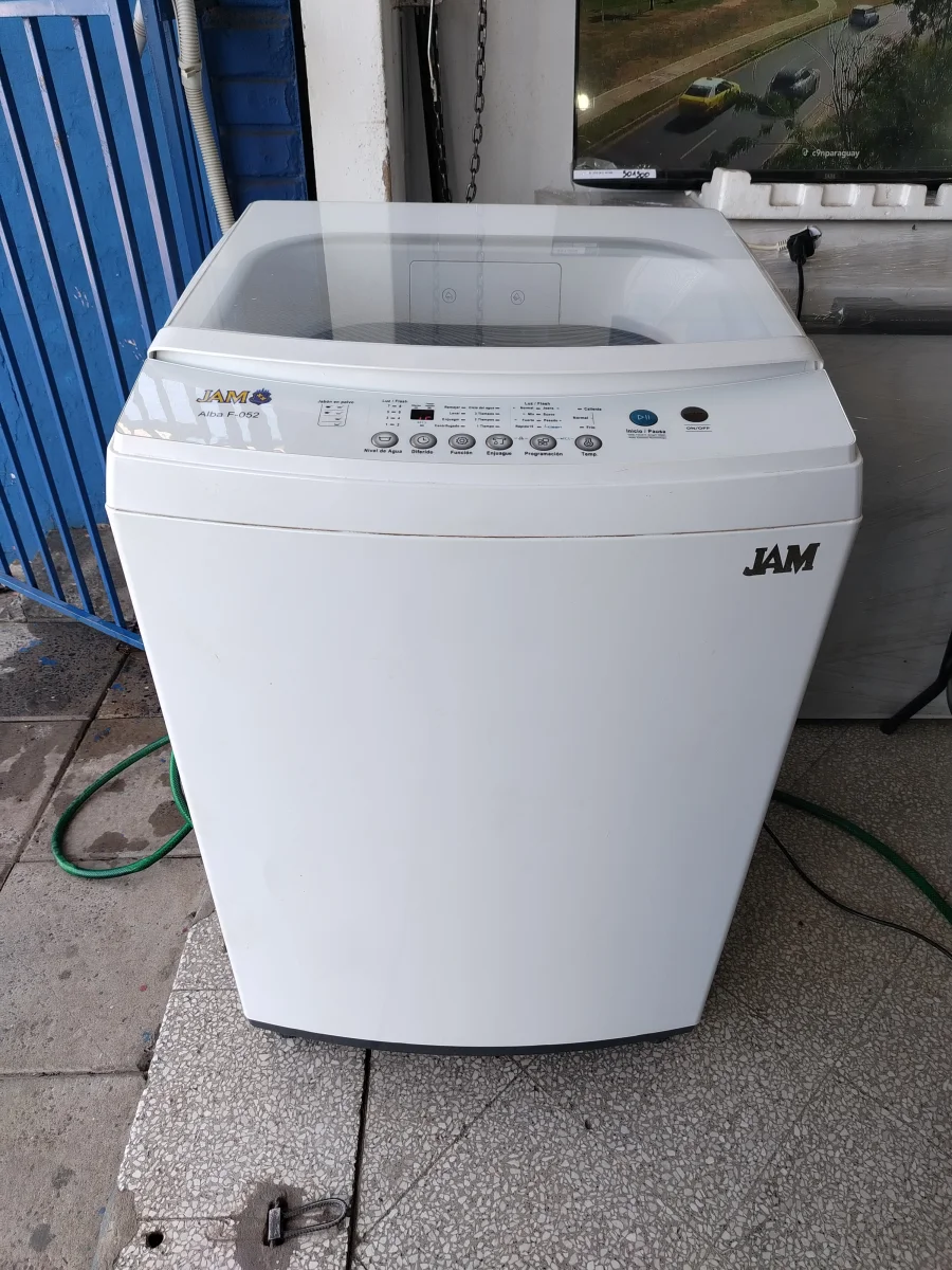 Lavarropas Cap 12 Kg. Marca Jam Modelo Alba F-052 Usado En Buen Estado Acc 2 Mangueras De Carga1 Manguera De Descarga