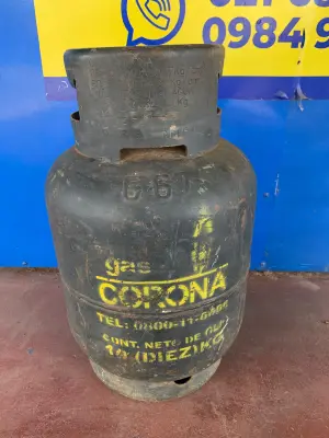 Garrafa Cap 10 Kg. Marca Gas Corona Usado Con Desgaste Color Gris Acc No Tiene