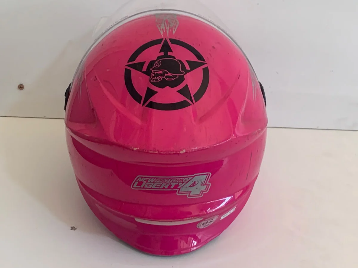 Foto 4 de Casco P/ Moto Marca Protork Modelo New Protok Liberty 4 Usado En Buen Estado Acc Visor Transparente